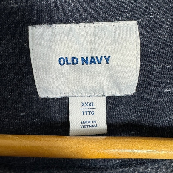 Old Navy Men's Long Sleeve Fleece Sweatshirt Bluish-Gray Size XXXL Casual - Picture 3 of 12